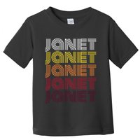 Personalized Name Janet Vintage Janet Toddler T-Shirt