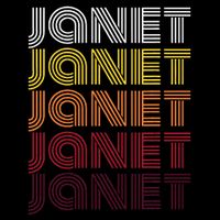 Personalized Name Janet Vintage Janet Toddler T-Shirt