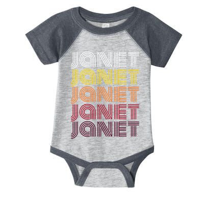 Personalized Name Janet Vintage Janet Infant Baby Jersey Bodysuit