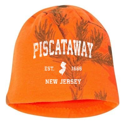 Piscataway New Jersey Nj Vintage Established Sports Design Kati - Camo Knit Beanie