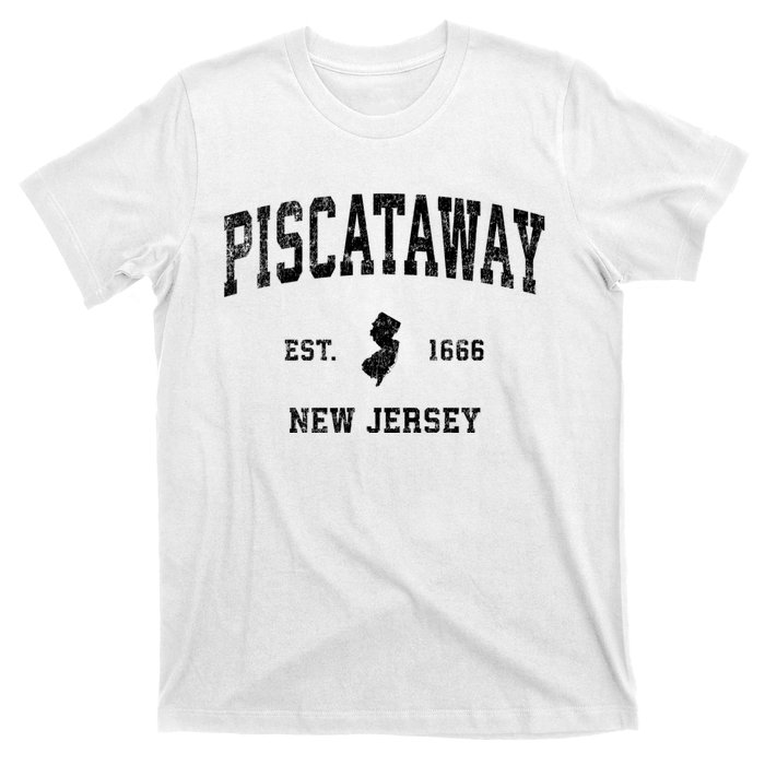 Piscataway New Jersey Nj Vintage Established Sports Design T-Shirt