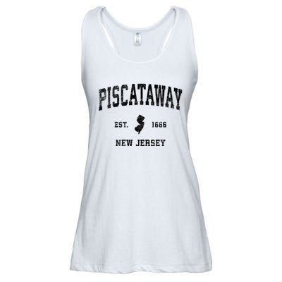 Piscataway New Jersey Nj Vintage Established Sports Design Ladies Essential Flowy Tank