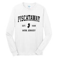 Piscataway New Jersey Nj Vintage Established Sports Design Tall Long Sleeve T-Shirt