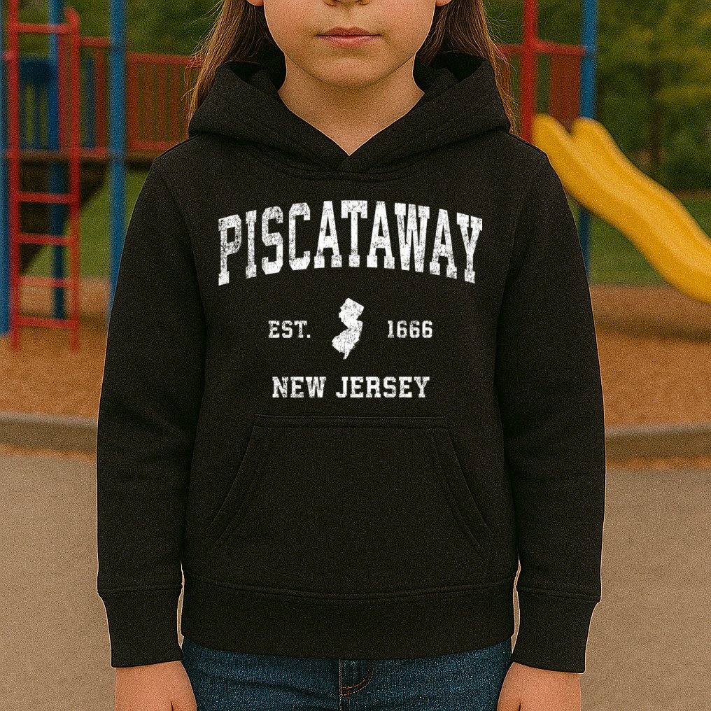 Piscataway New Jersey Nj Vintage Sports Kids Hoodie