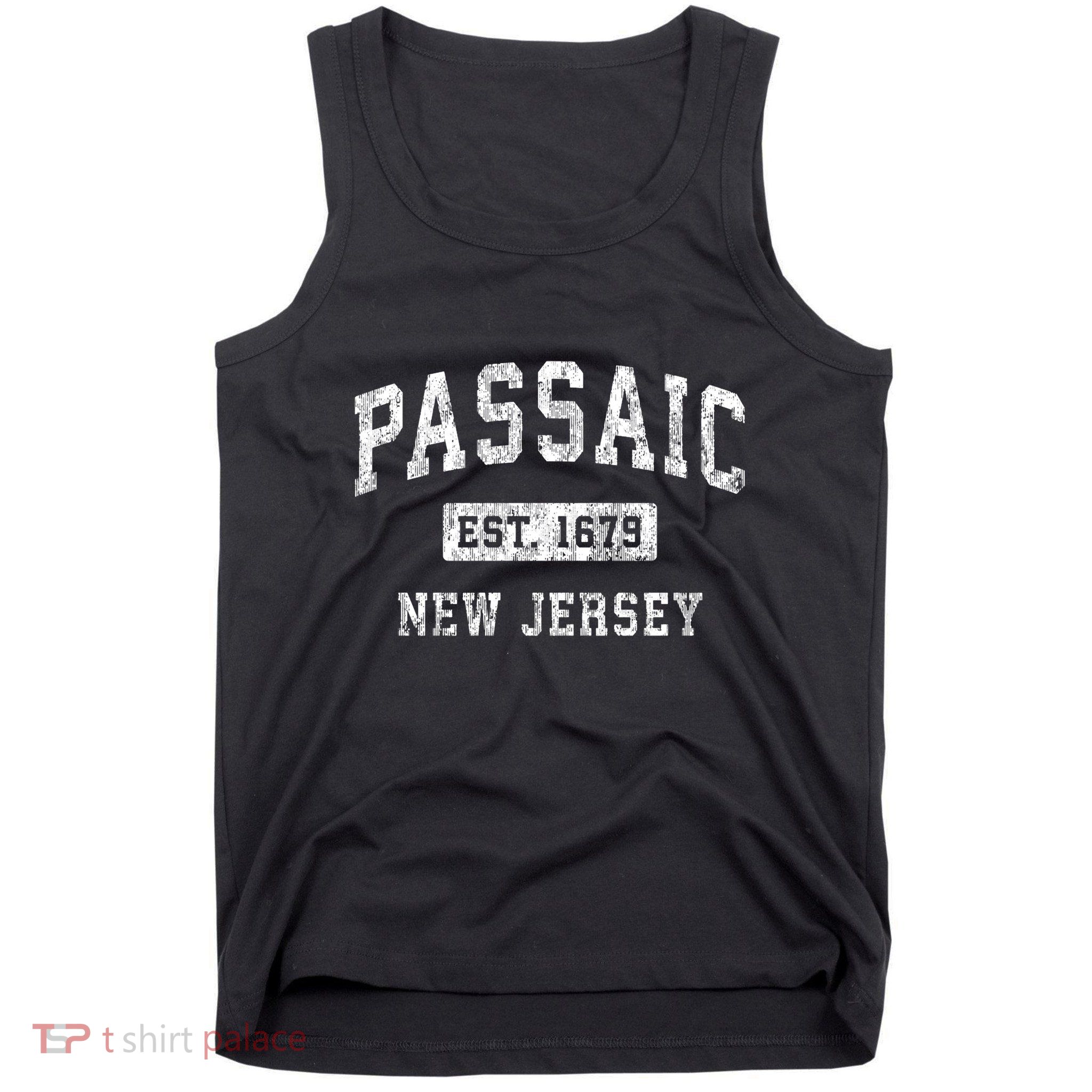 Passaic New Jersey Nj Vintage Established Sports Tank Top
