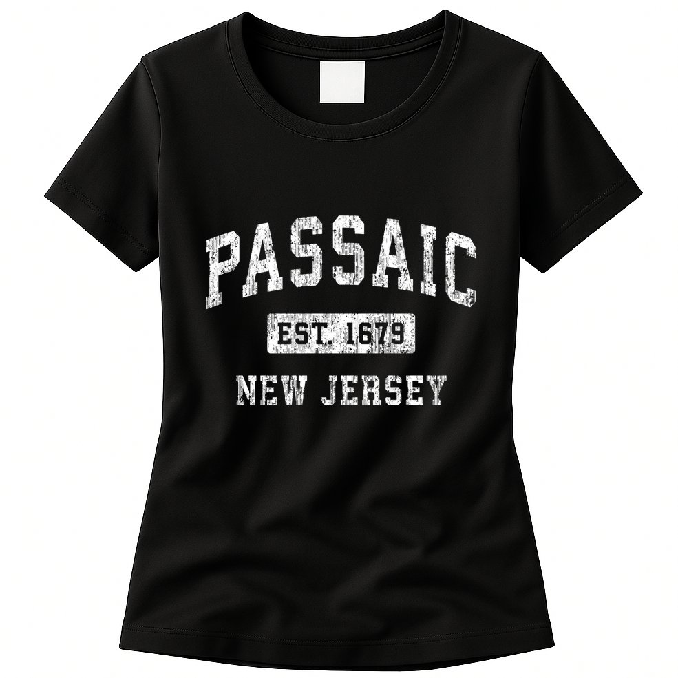 Passaic New Jersey Nj Vintage Established Sports Womens T-Shirt