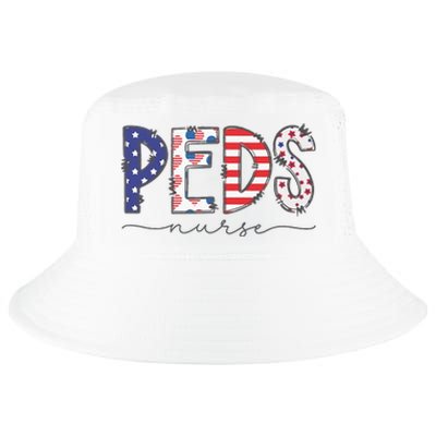 Peds Nurse July 4th Pediatric Nurse Happy Independence Day Cool Comfort Performance Bucket Hat