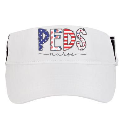 Peds Nurse July 4th Pediatric Nurse Happy Independence Day Adult Drive Performance Visor