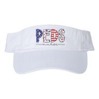 Peds Nurse July 4th Pediatric Nurse Happy Independence Day Valucap Bio-Washed Visor