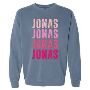 Personalized Name Jonas I Love Jonas Garment-Dyed Sweatshirt