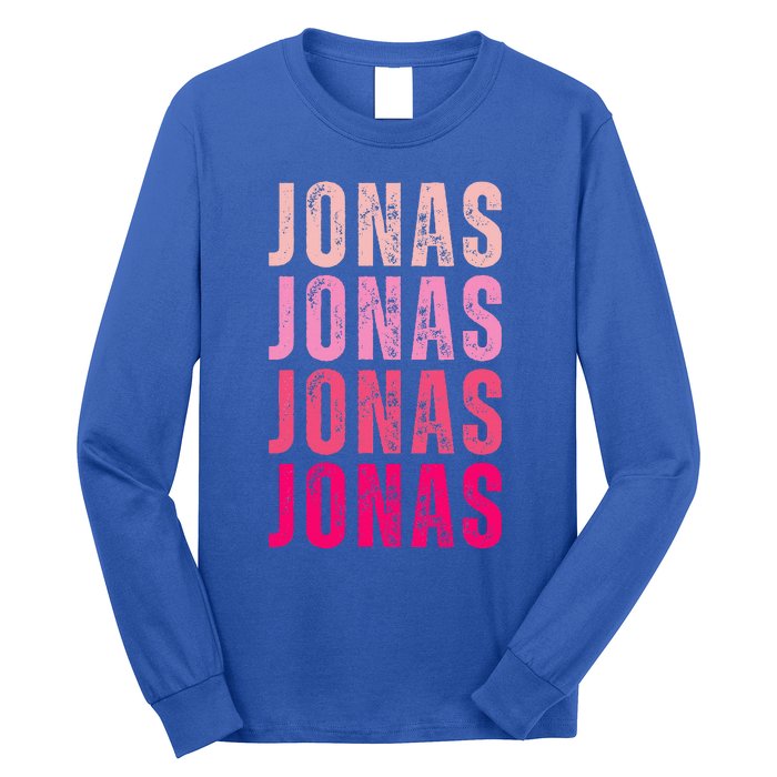 Personalized Name Jonas I Love Jonas Long Sleeve Shirt