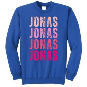 Personalized Name Jonas I Love Jonas Tall Sweatshirt