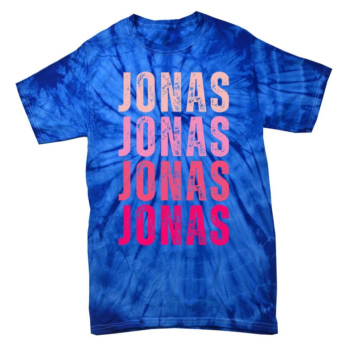 Personalized Name Jonas I Love Jonas Tie-Dye T-Shirt