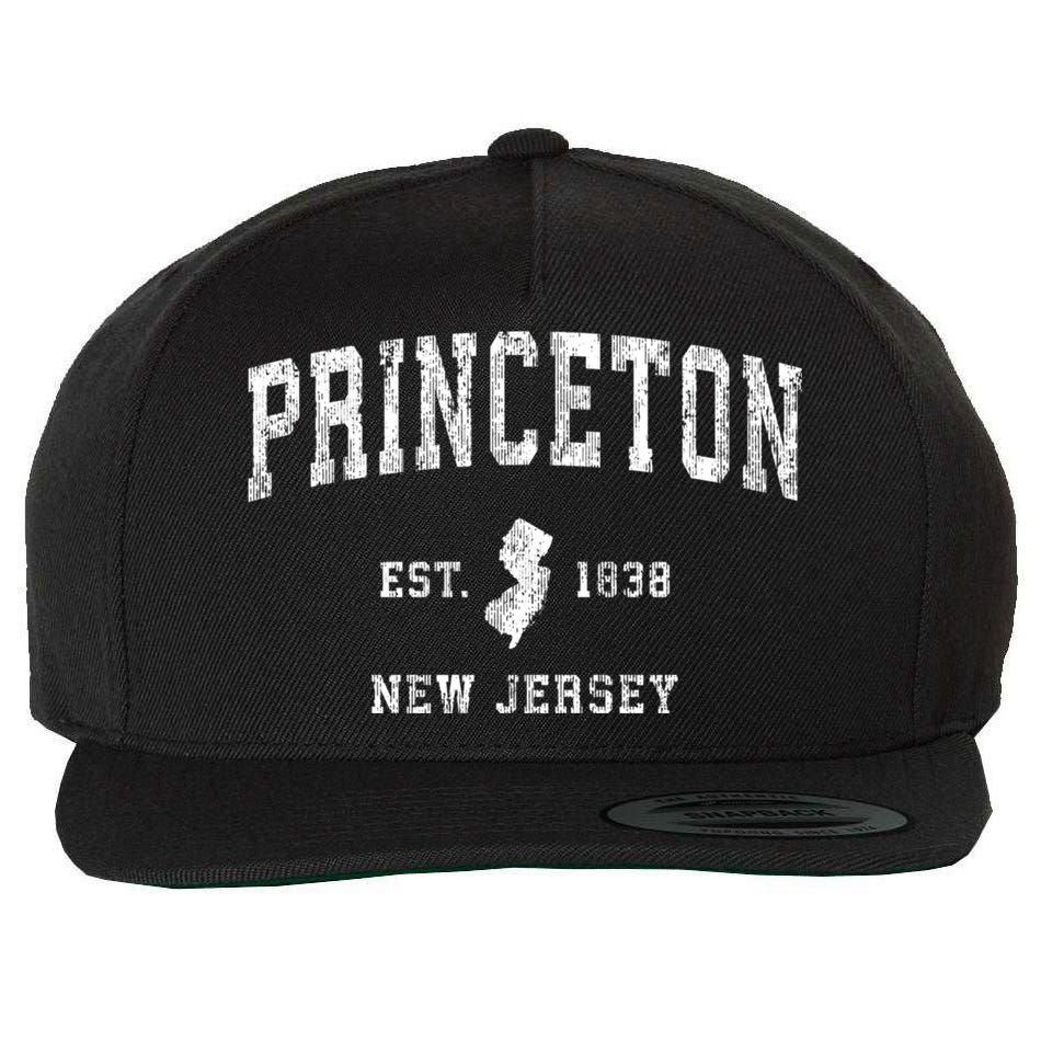 Princeton New Jersey Nj Vintage Sports Design Wool Snapback Cap