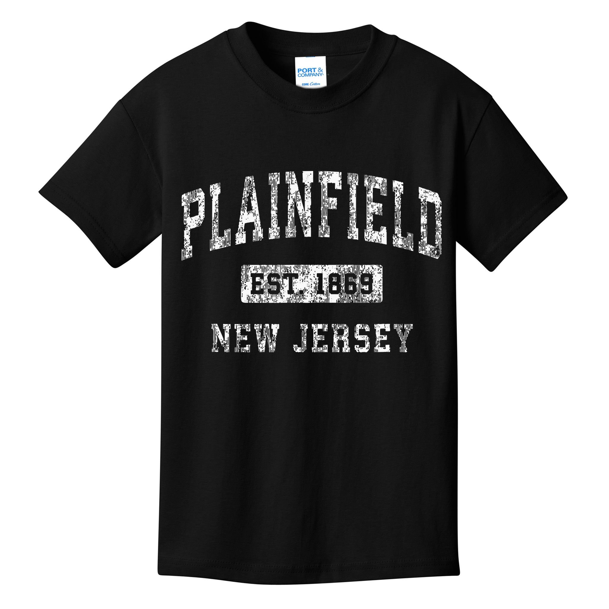 Plainfield New Jersey Nj Vintage Established Sports Kids T-Shirt