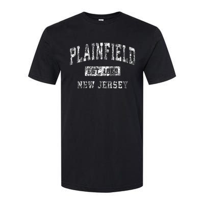 Plainfield New Jersey Nj Vintage Established Sports Softstyle CVC T-Shirt