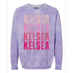 Personalized Name K.E.L.S.E.A Colorblast Crewneck Sweatshirt