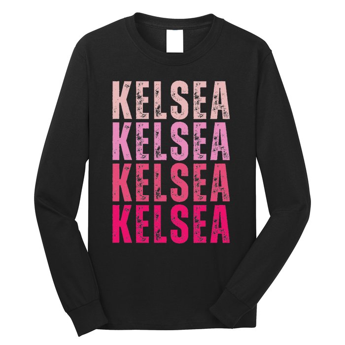 Personalized Name K.E.L.S.E.A Long Sleeve Shirt