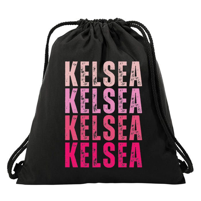 Personalized Name K.E.L.S.E.A Drawstring Bag