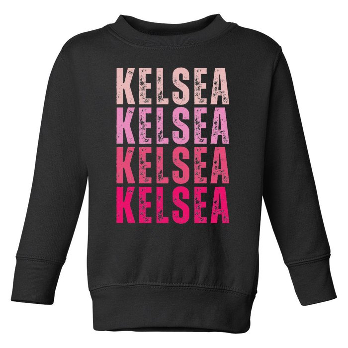 Personalized Name K.E.L.S.E.A Toddler Sweatshirt