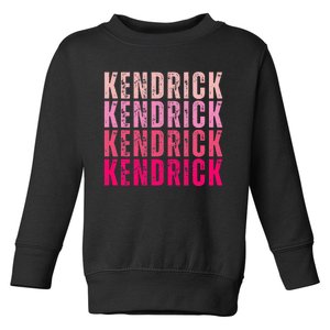 Personalized Name Kendrick I Love Kendrick Toddler Sweatshirt