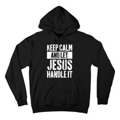 Personalized Name Keep Calm And Let Jesus Handle it Hoodie