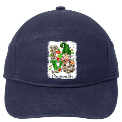 Pacu Nurse Love Gnome Nurse Funny St Patrick's Day Party Cute Gift 7-Panel Snapback Hat