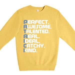 Patrick Name Letters For Patrick Gift Premium Crewneck Sweatshirt