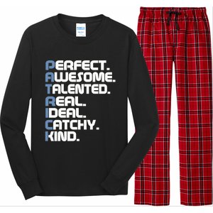 Patrick Name Letters For Patrick Gift Long Sleeve Pajama Set