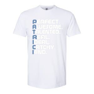 Patrick Name Letters For Patrick Gift Softstyle CVC T-Shirt