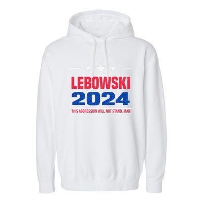 Political Name Lebowski Political Election Vote 2024 Garment-Dyed Fleece Hoodie