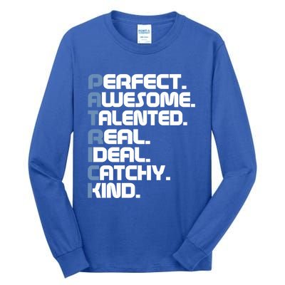 Patrick Name Letters For Patrick Gift Tall Long Sleeve T-Shirt