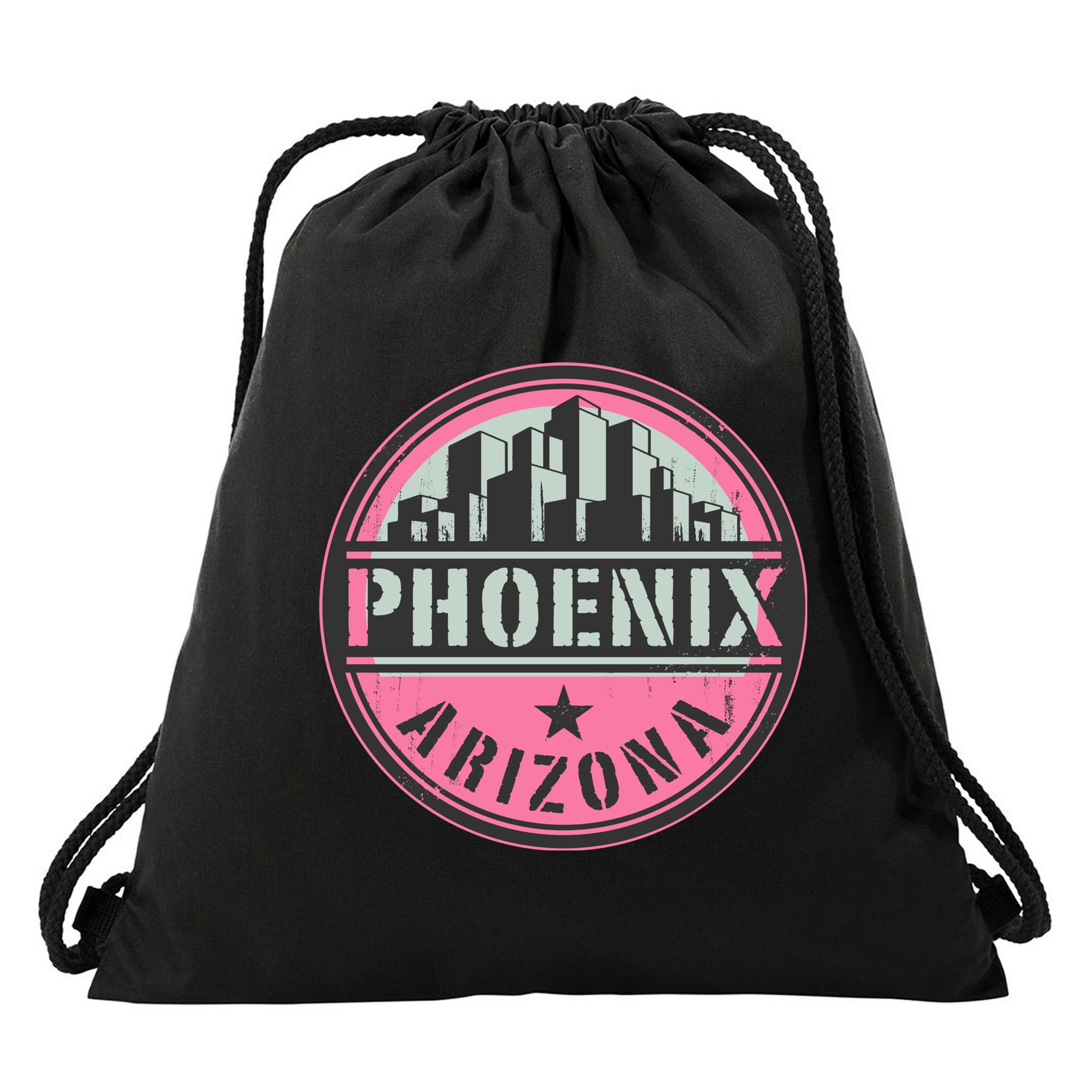 Phoenix Neon Logo Drawstring Bag