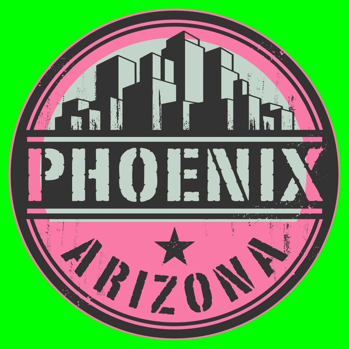 Phoenix Neon Logo Button