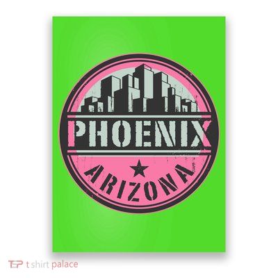 Phoenix Neon Logo Poster
