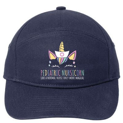 Pediatric Nursicorn Like A Normal Nurse Only Way Cooler Meaningful Gift 7-Panel Snapback Hat