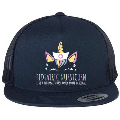 Pediatric Nursicorn Like A Normal Nurse Only Way Cooler Meaningful Gift Flat Bill Trucker Hat