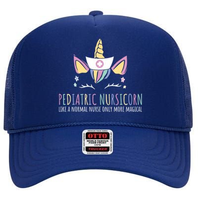 Pediatric Nursicorn Like A Normal Nurse Only Way Cooler Meaningful Gift High Crown Mesh Back Trucker Hat