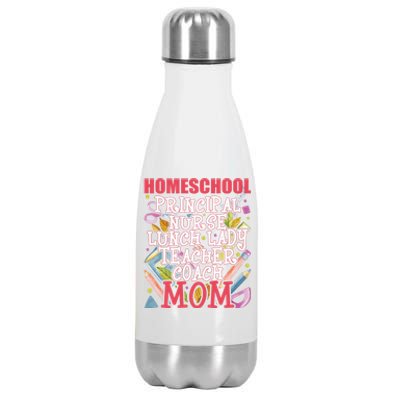 Principal Nurse Lunch Lady Teacher Coach Homeschool Mom Great Gift Stainless Steel Insulated Water Bottle