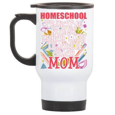 Principal Nurse Lunch Lady Teacher Coach Homeschool Mom Great Gift Stainless Steel Travel Mug