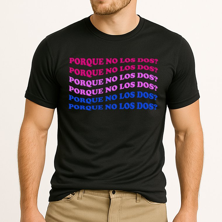 Porque No Los Dos Why Not Both Spanish Mexico Bisexual Pride Gift Performance Shirt