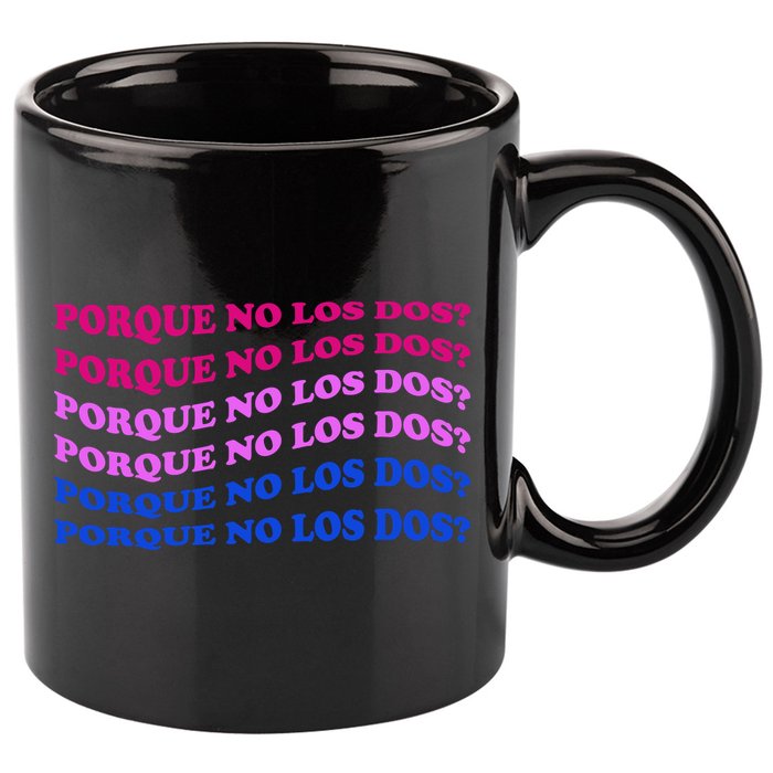 Porque No Los Dos Why Not Both Spanish Mexico Bisexual Pride Gift 11oz C Handle Ceramic Mug