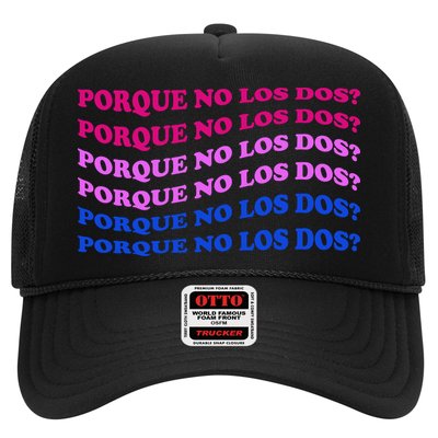 Porque No Los Dos Why Not Both Spanish Mexico Bisexual Pride Gift Trucker Hat