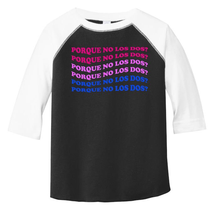 Porque No Los Dos Why Not Both Spanish Mexico Bisexual Pride Gift Toddler Fine Jersey T-Shirt