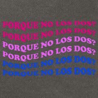 Porque No Los Dos Why Not Both Spanish Mexico Bisexual Pride Gift Cotton Canvas Backpack