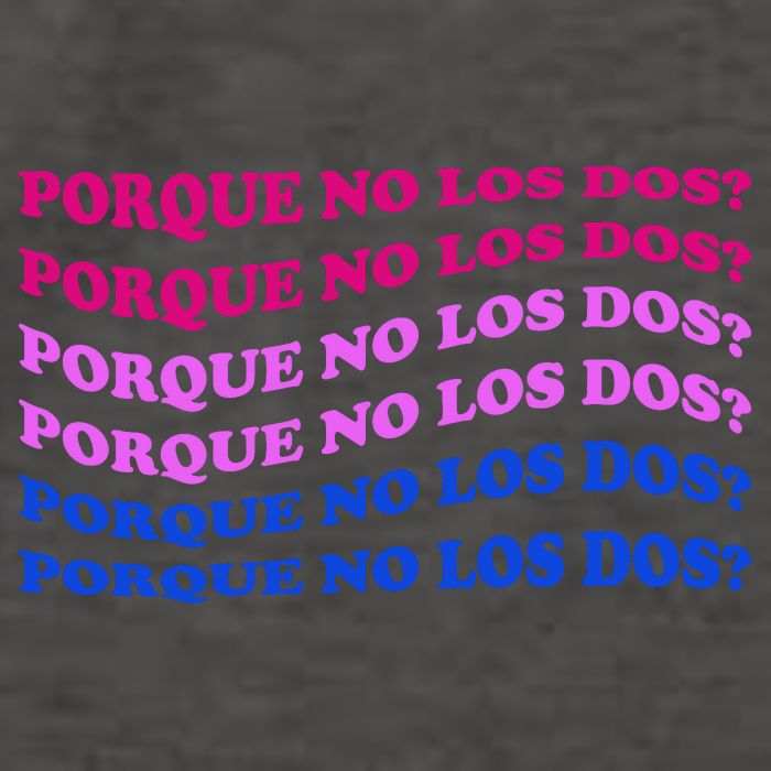 Porque No Los Dos Why Not Both Spanish Mexico Bisexual Pride Gift Vector Backpack