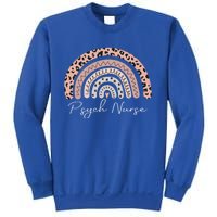 Psych Nurse Leopard Pattern Rainbow Gift Sweatshirt