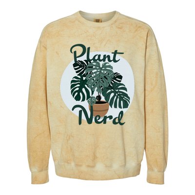 Plant Nerd Monstera Colorblast Crewneck Sweatshirt