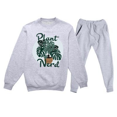 Plant Nerd Monstera Premium Crewneck Sweatsuit Set