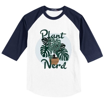 Plant Nerd Monstera Baseball Sleeve Shirt